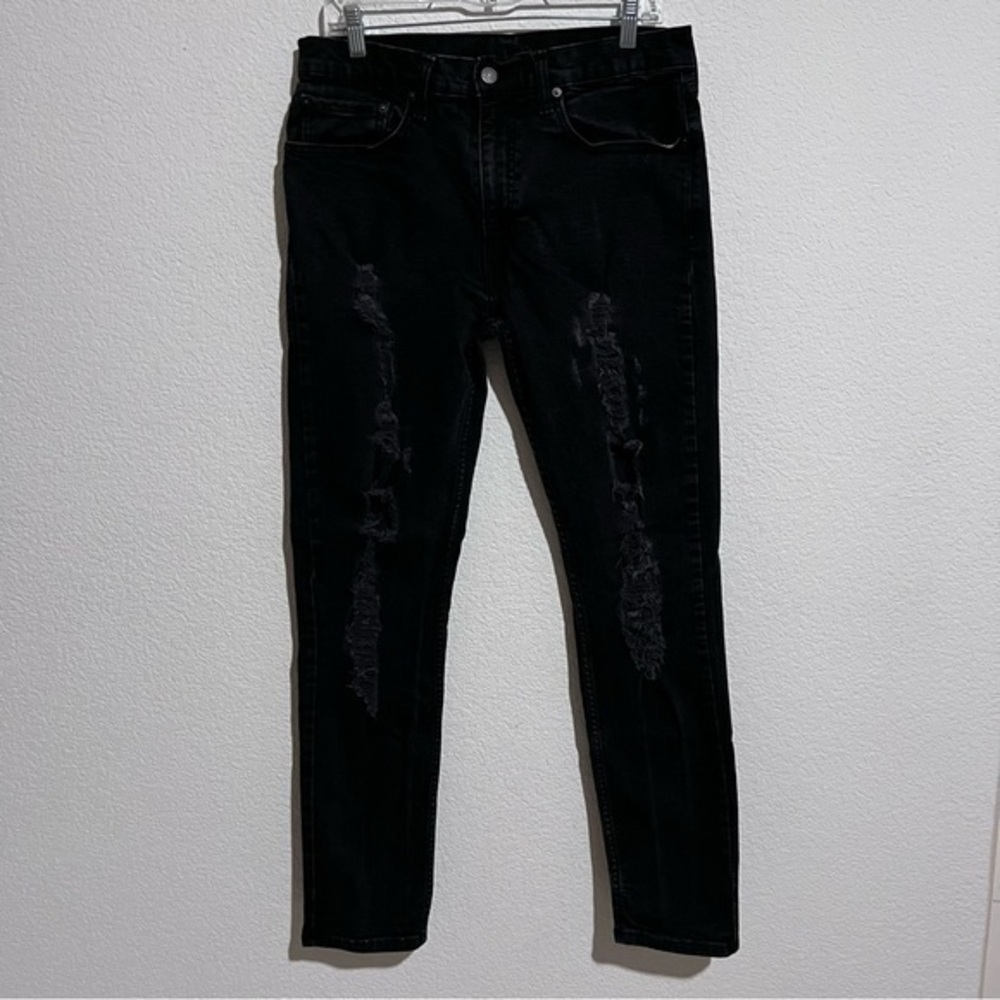 Levi's Black 512™ Slim Taper Flex Ripped Jeans 34